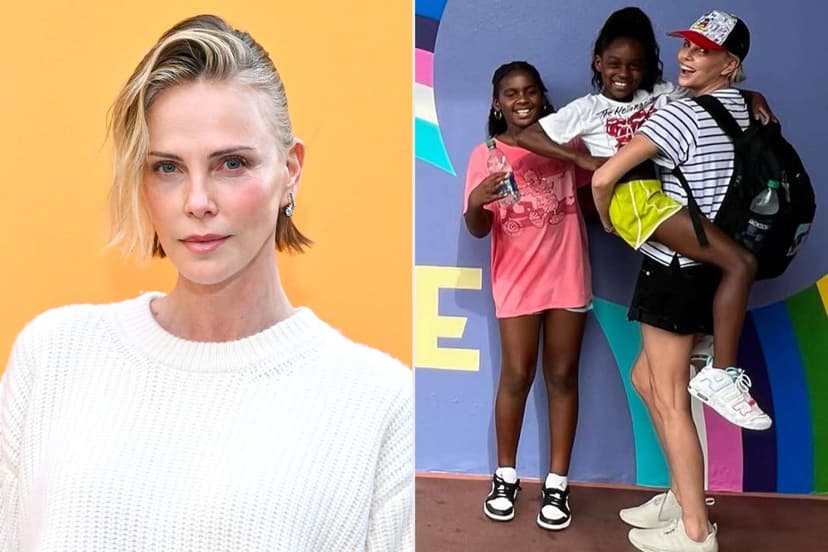 Charlize Theron: Daughters Eye Mom's Stylish Wardrobe
