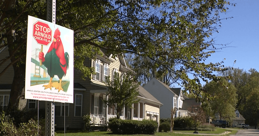 Neighbors Fight Chick-fil-A Near Busy Ramp