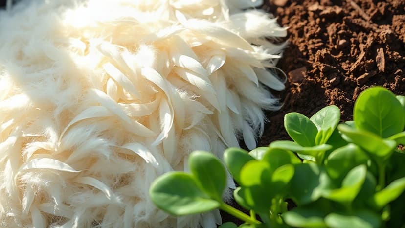 Chicken Feathers Become Soil Food
