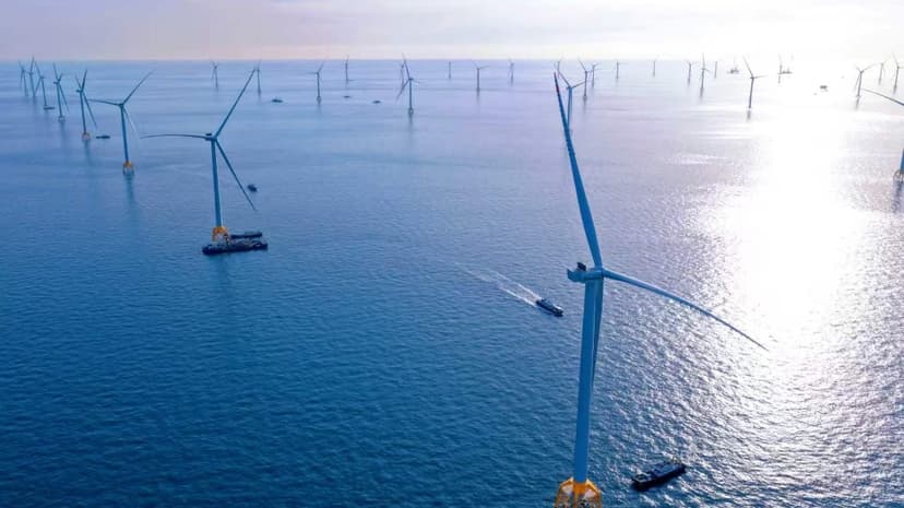 China's Deepest Offshore Wind Farm Powers Up