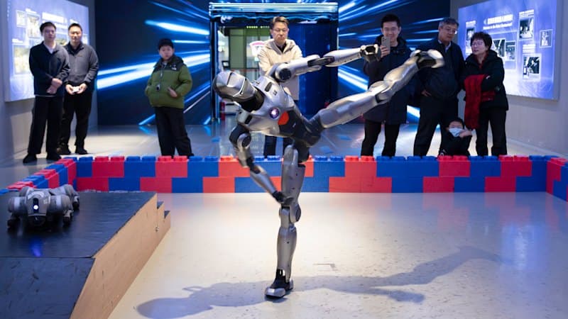 China Races US in AI with Robot Showcase