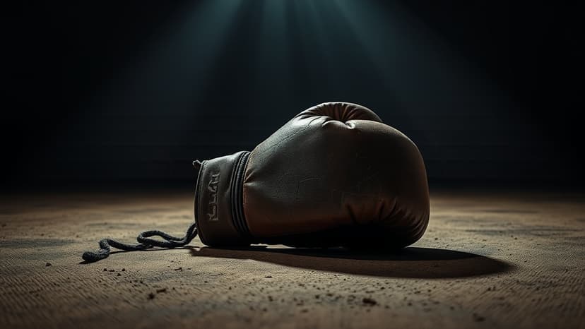 Fighter Can't See, Retires Mid-Bout