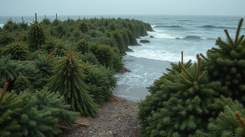 Christmas Trees Reborn as Coastal Guardians