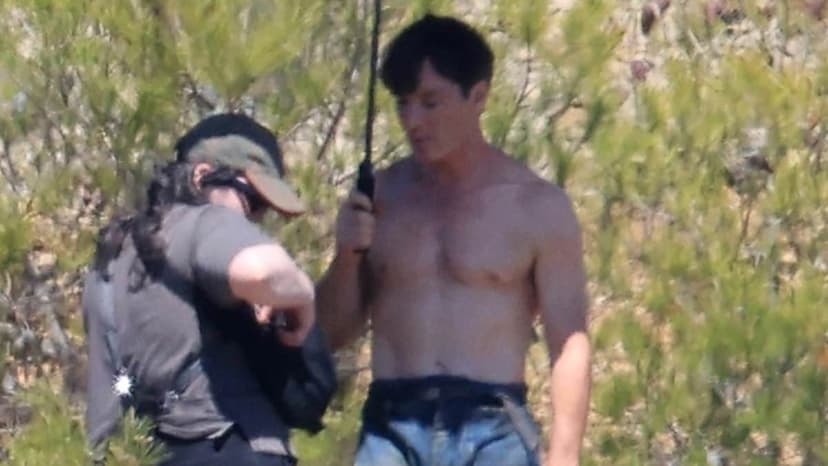 Cillian Murphy Flaunts Abs on Greek Set