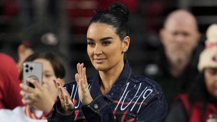 Kittle's Wife Braved 45°F for Stunning SI Swim Shoot