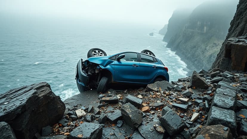Car Cliff Mystery: Who is Responsible?
