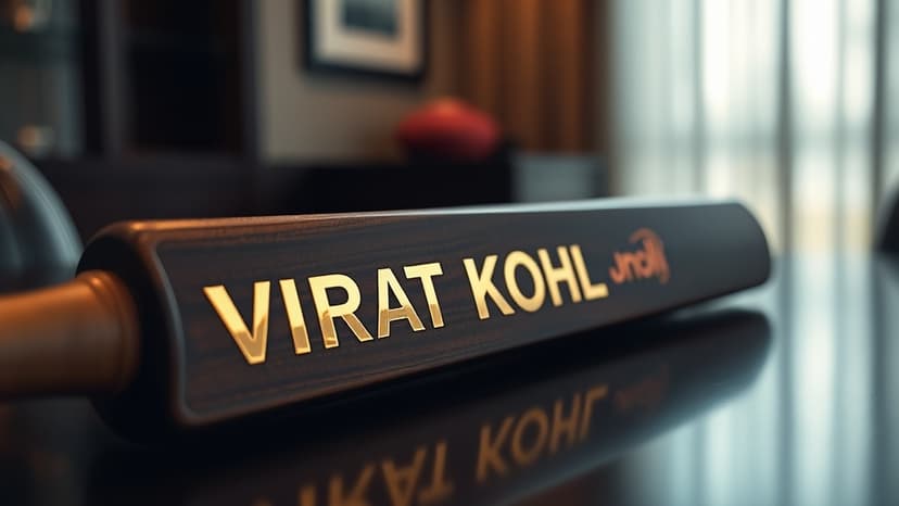 CM Vijay Receives Gift From Virat Kohli