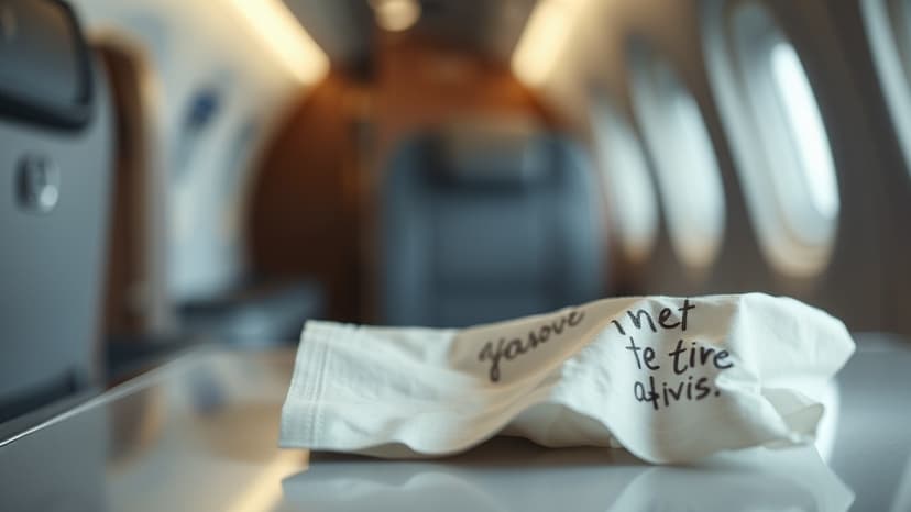 Napkin Note: Flight Attendant Praises CNN Reporter's Strength