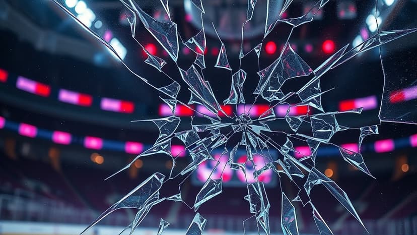 Glass Shatters on Coach During NHL Playoff Frenzy