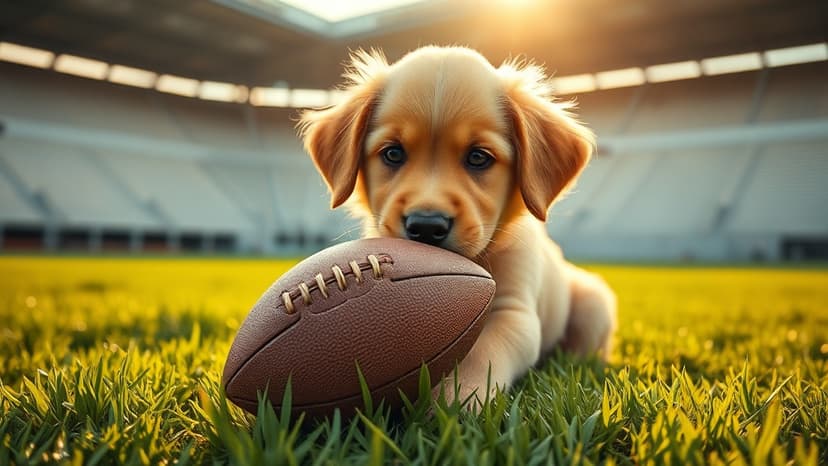 Coach uses puppy to dodge scandal questions