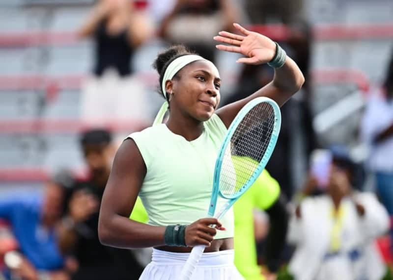 Gauff's aerial backhand wows in epic US vs Poland clash