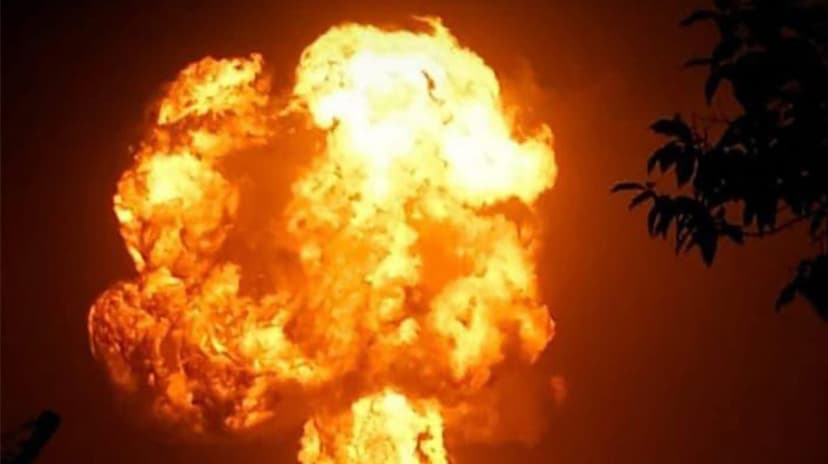 Fiery Eruption: Colombia's Mud Volcano Spews Flames