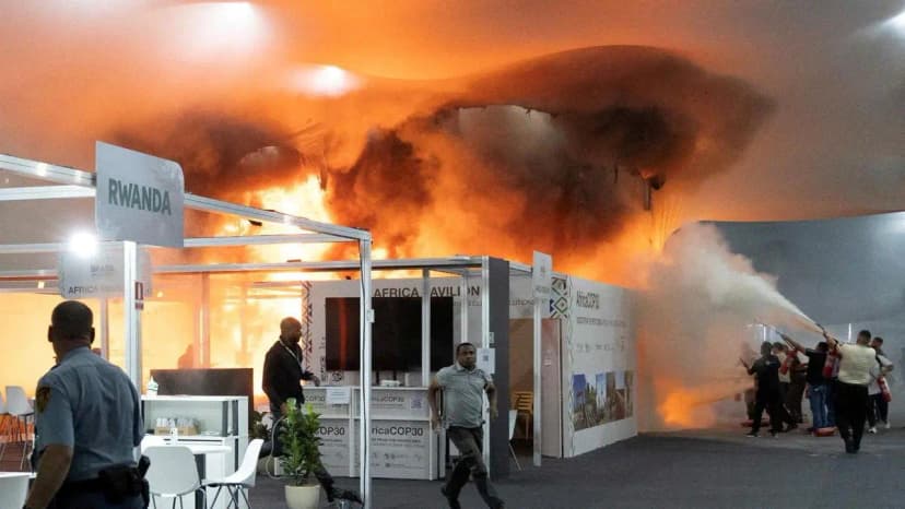 COP30 Venue in Brazil Engulfed by Fire!