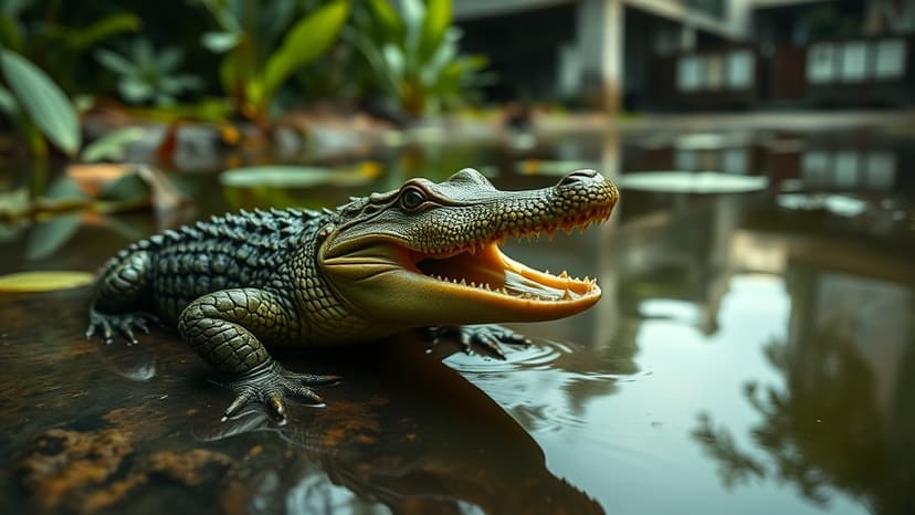 Crocodile Found in NSW Bunnings Pond