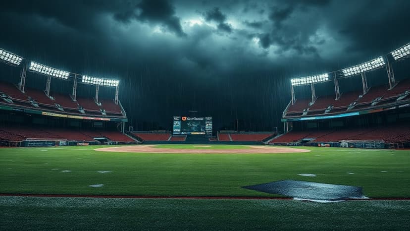 Rain Halts Cubs vs. Reds Game