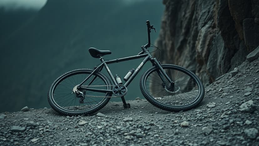 Cyclist's Terrifying Cliffside Ride Goes Viral