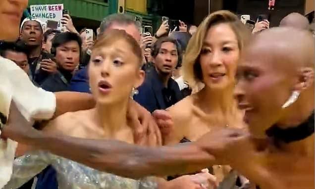 Cynthia Erivo Swiftly Rescues Ariana Grande from Overzealous Fan