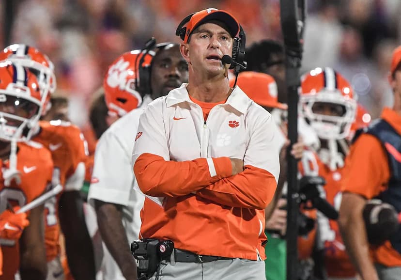 Dabo Swinney Named College Football's 3rd Most Hated