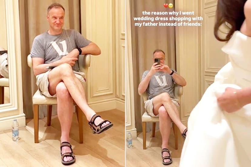 Dad's Joyful Wedding Dress Hunt Goes Viral