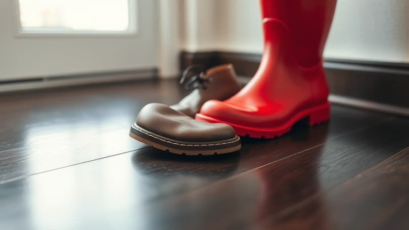 Mismatched shoes reveal dad's worsening vision