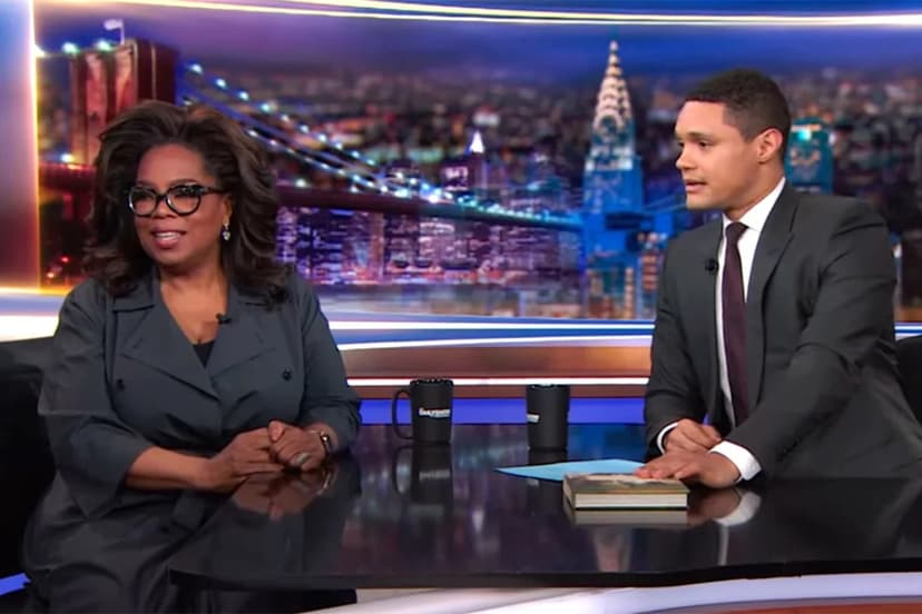 Oprah's surprise visit: Daily Show control room stunned