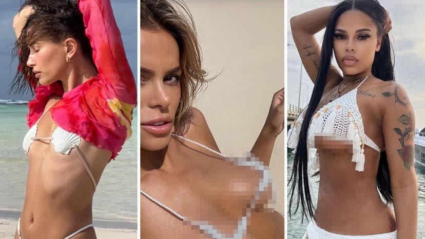 Seashells, Pearls & Tassels: Stars Ditch Normal Swimwear