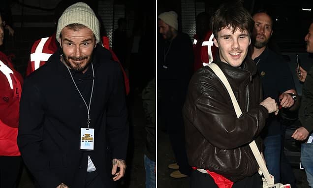 Beckham Dad Duty: Proudly Cheers Son Cruz's Manchester Gig