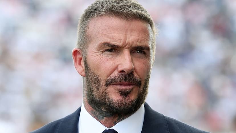 David Beckham Debuts New Hair at Milan Fashion Week