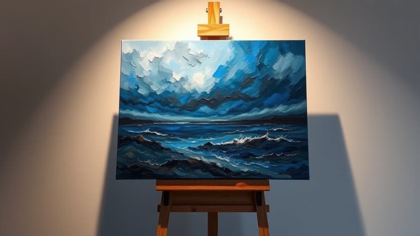 Hollywood Star Trades Sets for Canvases