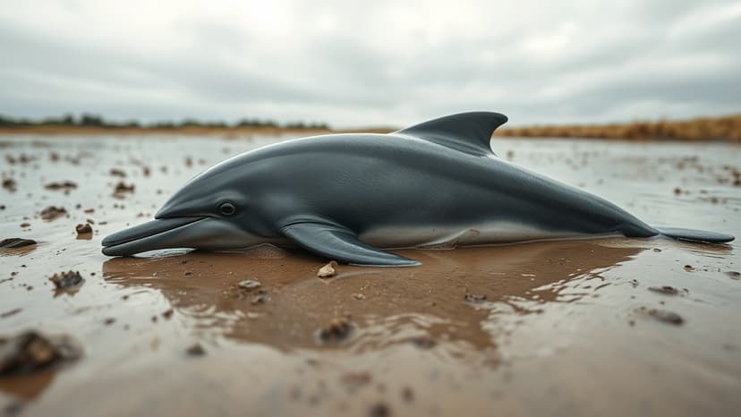 Dolphin Found Dead on Riverbank Stuns Locals