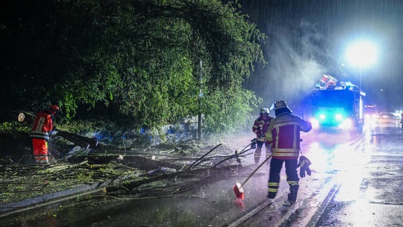 One Dead, Many Injured in German Storms