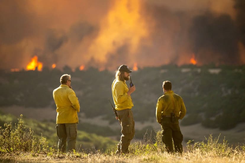 US Firefighters Battle Worsening Drought, Record Fires