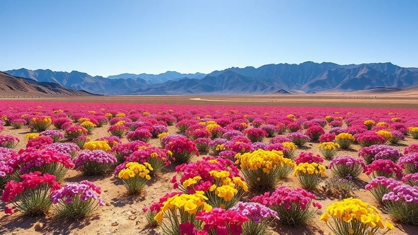 Death Valley Wildflowers Explode in Rare Superbloom