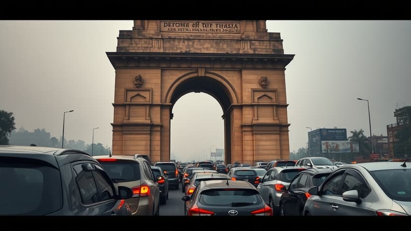 Delhi Traffic Chaos: Bar Elections Gridlock India Gate