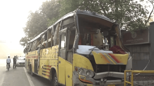 Bus Overturns, Commuters and Cops Launch Dramatic Rescue