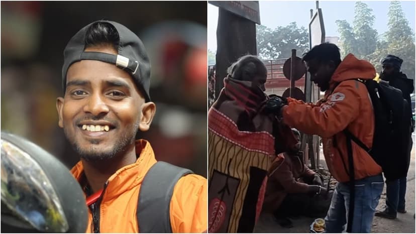 Delhi Rider's Compassion: More Than Just Deliveries
