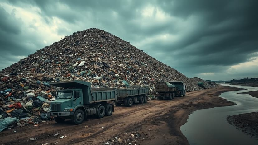 Delhi's Garbage Mountain Moves to New Spot Near Yamuna