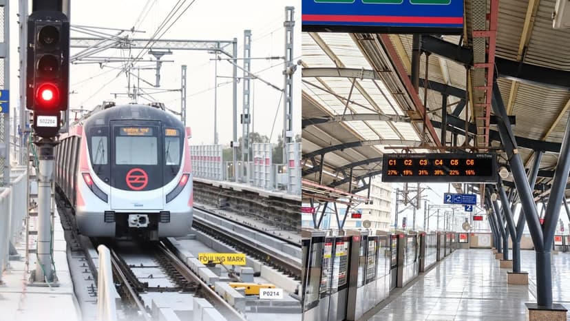 Delhi Metro Pink Line Now Shows Coach Crowding