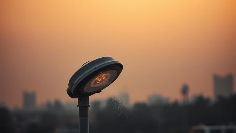 Delhi Sprinklers Fight Pollution From Sky