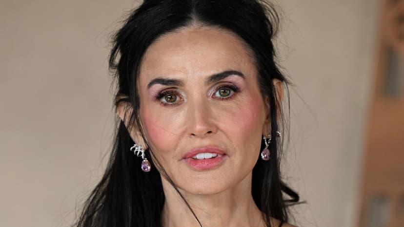 Demi Moore Dazzles in Embroidered Erdem Gown at Landman Premiere
