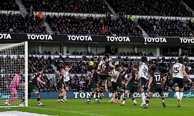 Derby's Set-Piece Prowess Downs Swansea 2-0