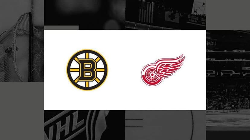 Red Wings Host Bruins Tonight