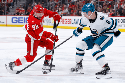 Red Wings Host Sharks in Crucial Eastern vs. Western Clash