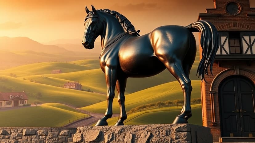 Brewery's Beloved Shire Horses Get Statue