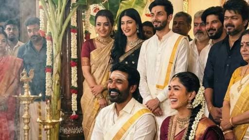 Viral AI Video Sparks Dhanush-Mrunal Wedding Rumors