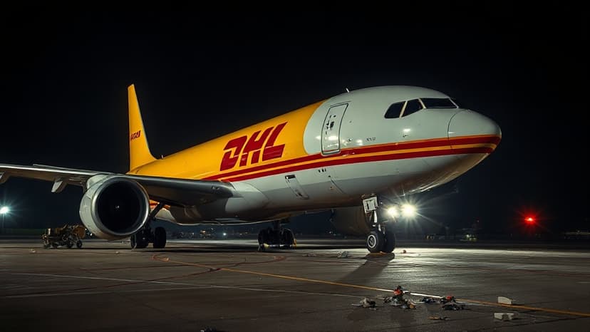 DHL Cargo Jet Lands After Mid-Air Object Collision