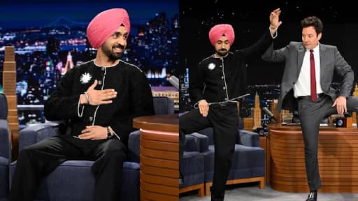 Diljit Dosanjh Teaches Jimmy Fallon Bhangra!