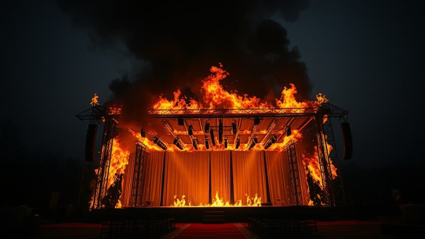 Freak Fire Guts Empty Wedding Venue in Diva