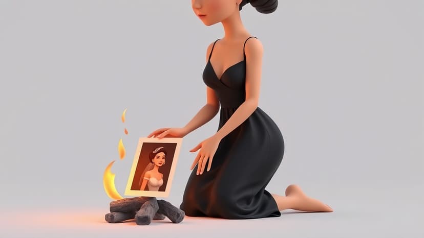 Divorcée Celebrates New Chapter by Burning Wedding Dress in Powerful Ritual