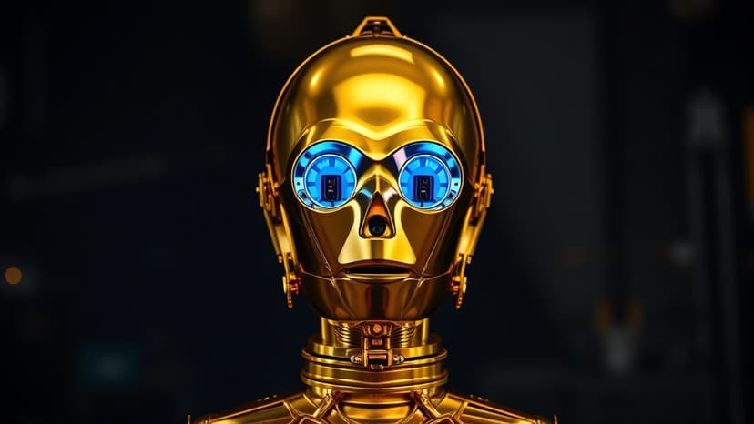 DIY C-3PO Head Talks Back Using AI